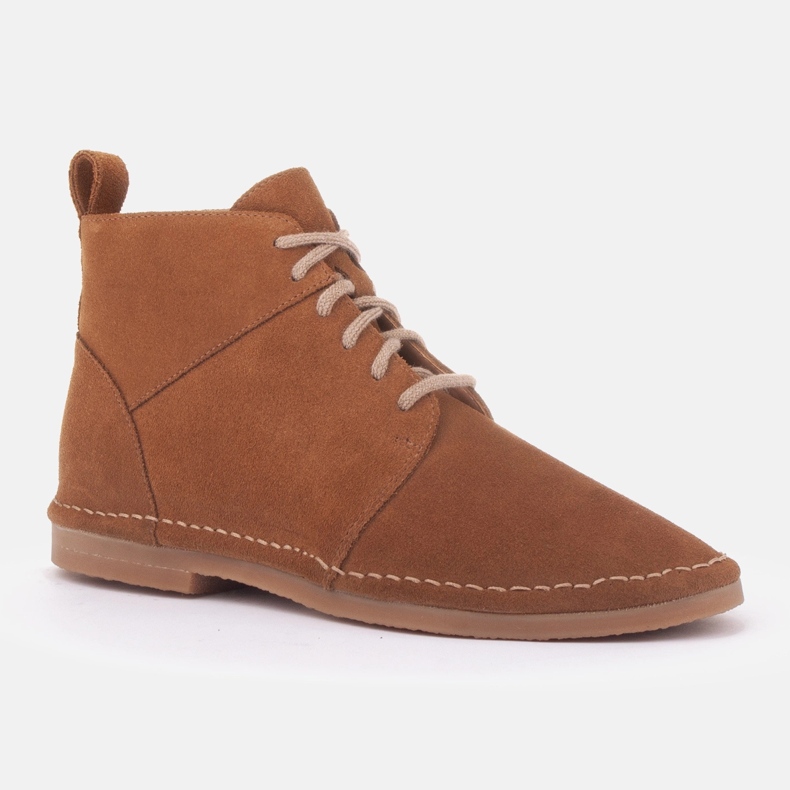 Marco Shoes Flettede ankelstøvler brun 1