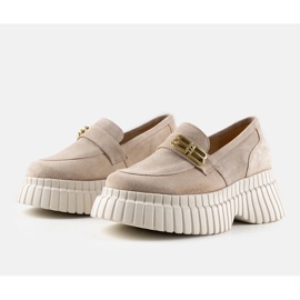 Karino beige ruskindssko 1