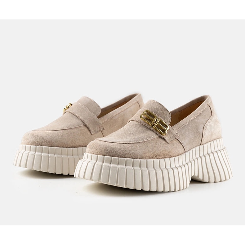 Karino beige ruskindssko 1