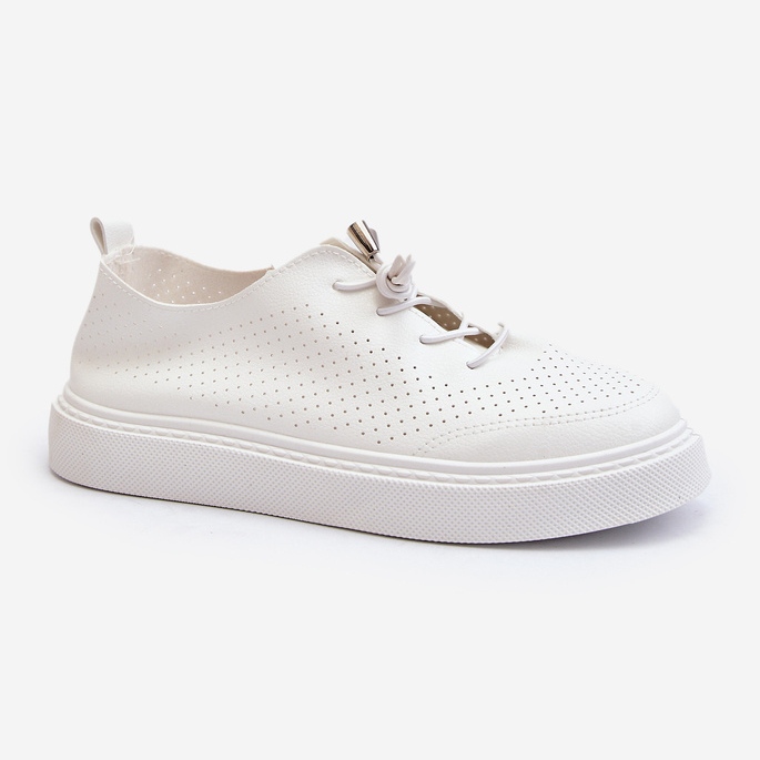 Openwork sneakers til kvinder Hvid Unassemia 1