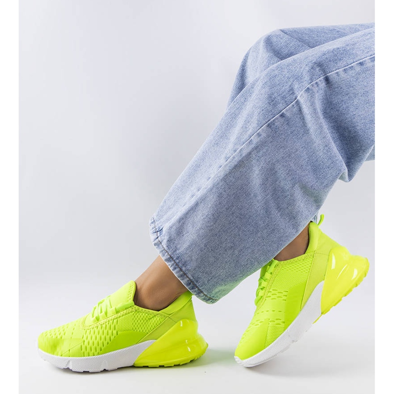Court grønne neon sportssneakers 1