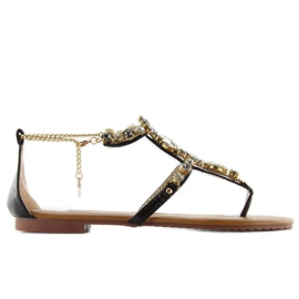 Sandaler med ankelkæde JH37 Sort 1