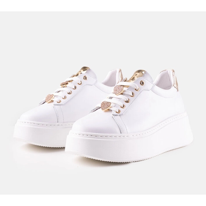 Karino sneakers i hvid læder 1