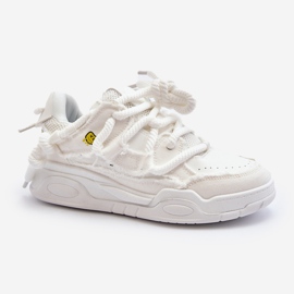 Damesneakers med tyk snøring Hvid Miatora 2