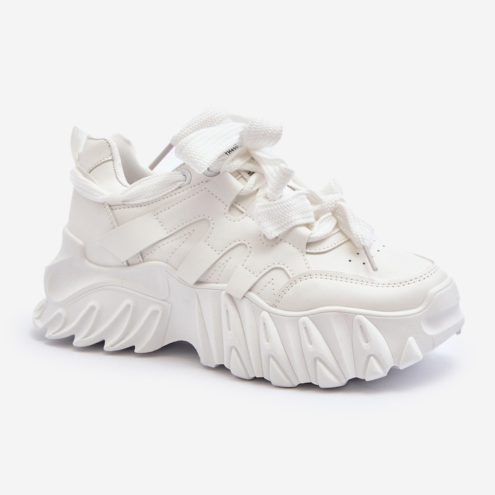 Sneakers til kvinder med chunky sål, hvid Ellerai 1