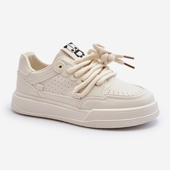 Dame Eco læder sneakers Beige Avanalis 2