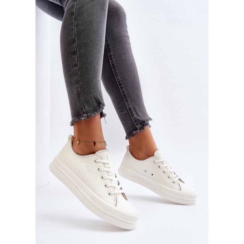 Dame Eco Lædersneakers Big Star NN274847 Hvid 1