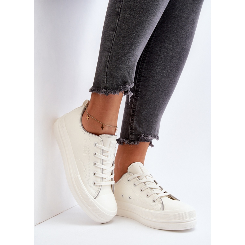 Dame Eco Lædersneakers Big Star NN274847 Hvid 2