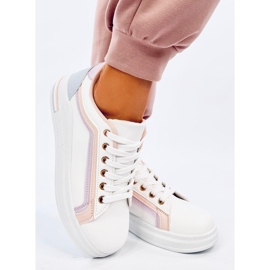 Ateer Pink damesneakers hvid 1