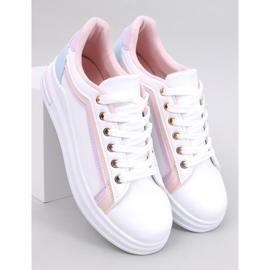 Ateer Pink damesneakers hvid 5