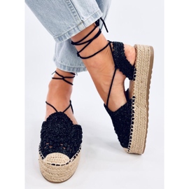 Kalista Black espadriller til kvinder sort 2