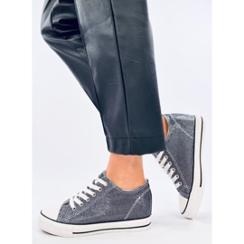 Foss Black wedge sneakers sort 1