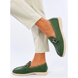 Milva Green dame loafers grøn 3