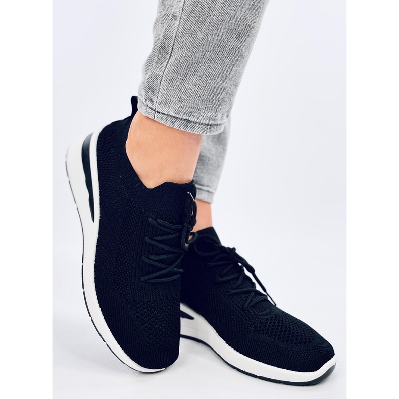 Croft Black wedge sneakers sort 2