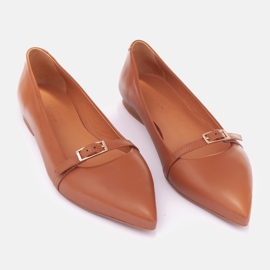 Marco Shoes Helens ballerinaer brun 1