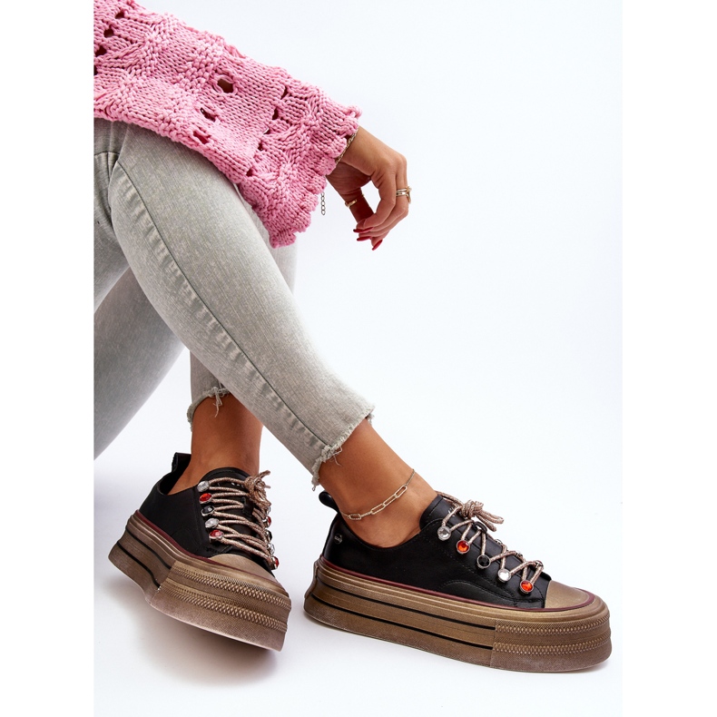 Platformsneakers til kvinder GOE NN2N4053 Sort 1