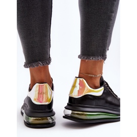 Sneakers i læder til kvinder GOE NN2N4030 Sort 1