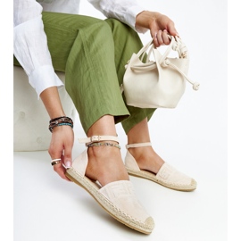 Beige espadriller med dekorativt Sonja-broderi 1