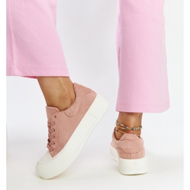 Pink Agathe platform sneakers lyserød 3