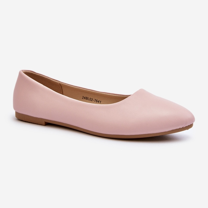 Dame Eco Læder Ballerina Sko Pink Tindomiel lyserød 1
