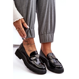 Loafers med flad hæl til kvinder, sorte 4