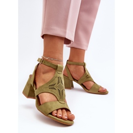 Grønne lavhælede sandaler Eleriva 3