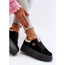 Platform Sneakers til kvinder Sort Eshen 1