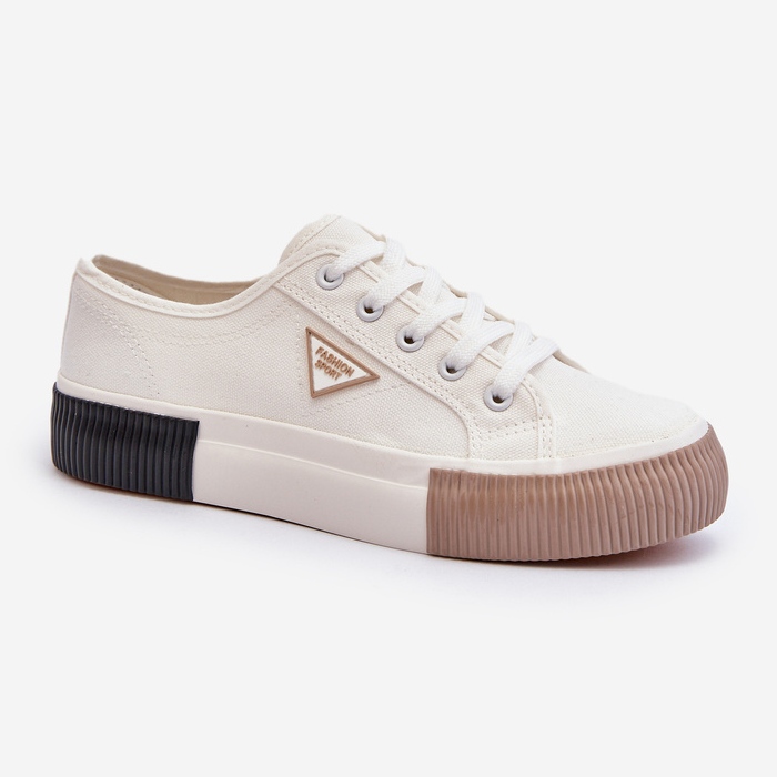 Lave sneakers til kvinder, hvid Enalae 1