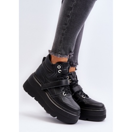 Zazoo 3450 Sneakers i læder til kvinder Sort 2