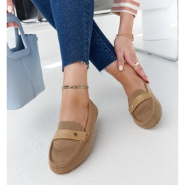 Brune stof loafers fra Fombio 1