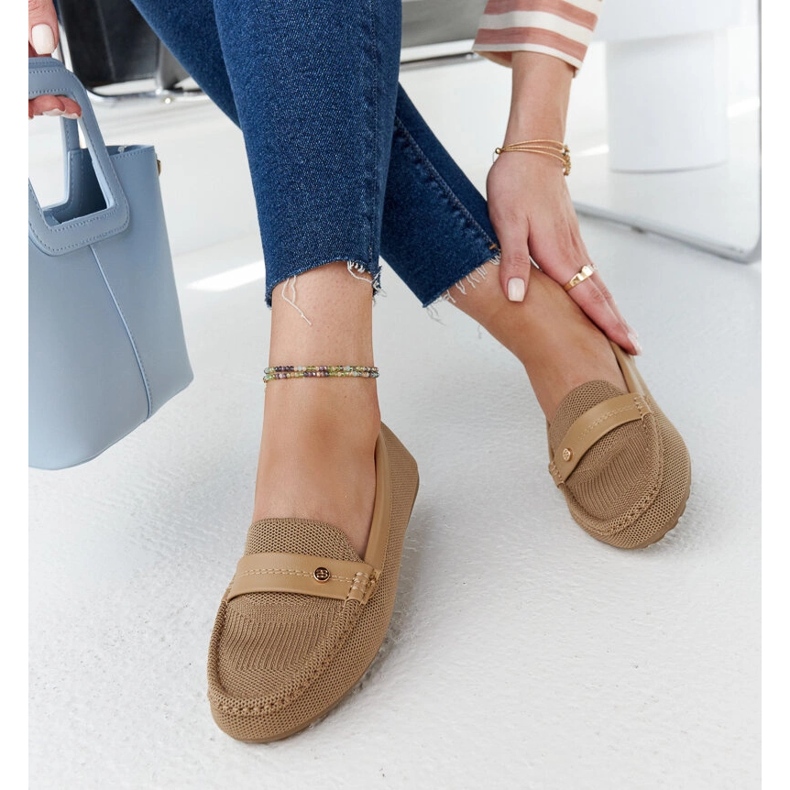 Brune stof loafers fra Fombio 1
