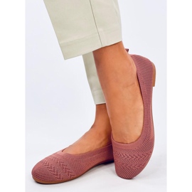 Newey Pink strikkede balletflader lyserød 2