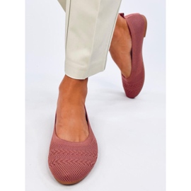 Newey Pink strikkede balletflader lyserød 1
