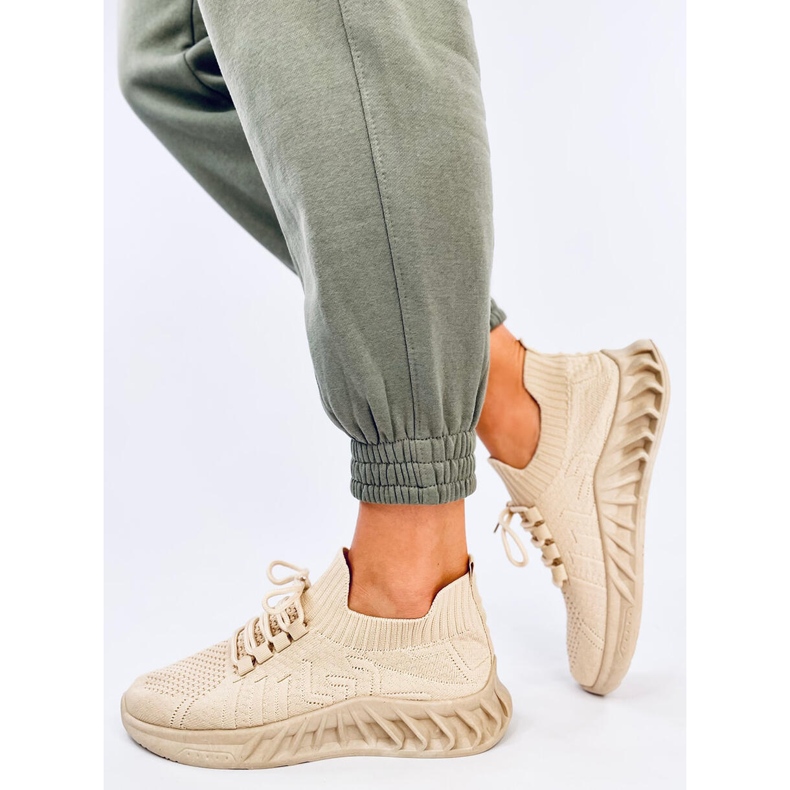 Neam Beige strømpe sportssko 2