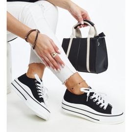 Dima sorte sneakers med tyk sål 1