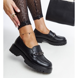 Vinceza loafers i sort læder 1