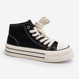 Platform Sneakers til kvinder Sort Aineri 2