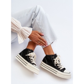 Platform Sneakers til kvinder Sort Aineri 1