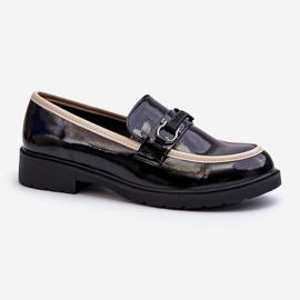 Dame laksko Mokkasiner S.Barski HY336A Sort 2