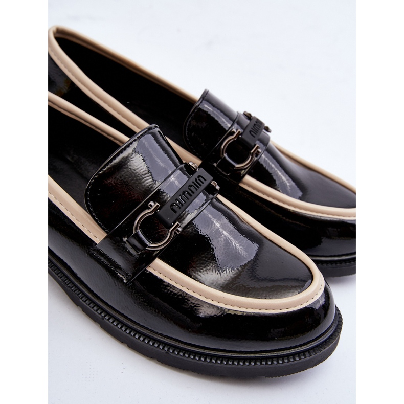 Dame laksko Mokkasiner S.Barski HY336A Sort 1