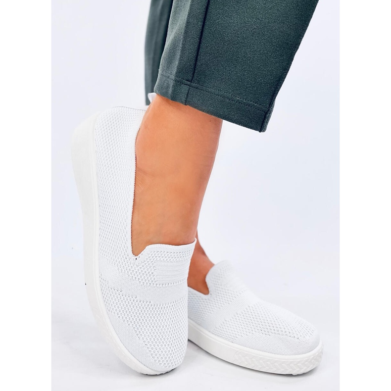 Combe White strømpesneakers hvid 1
