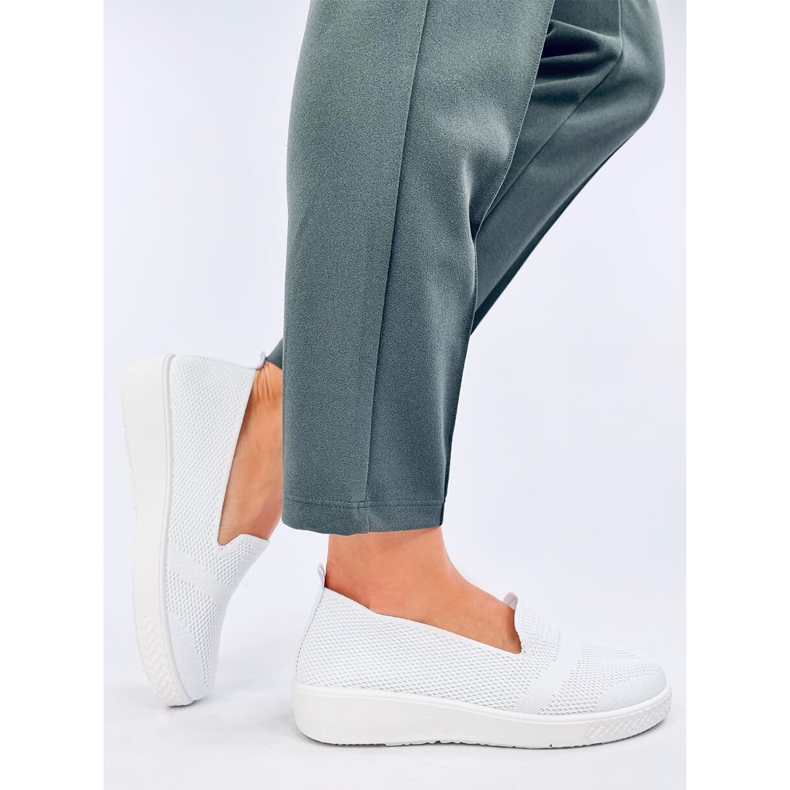 Combe White strømpesneakers hvid 2