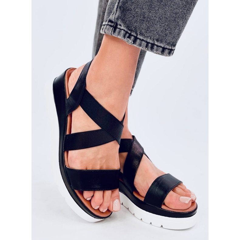 Caden Black kile sandaler sort 2
