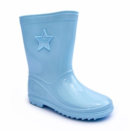 Børns gummi galoshes lyseblå 1