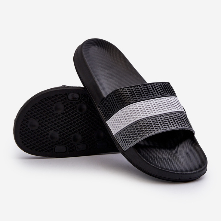 Klassiske flip-flops til mænd med stropper Sort Sylri 1