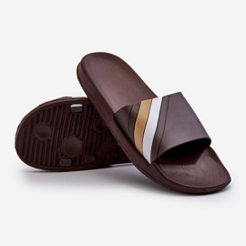 FK1 Klassiske lette brune flip-flops til mænd Bemostom 2