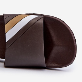FK1 Klassiske lette brune flip-flops til mænd Bemostom 1