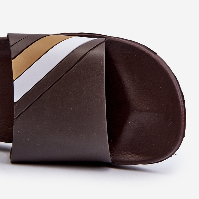 FK1 Klassiske lette brune flip-flops til mænd Bemostom 1