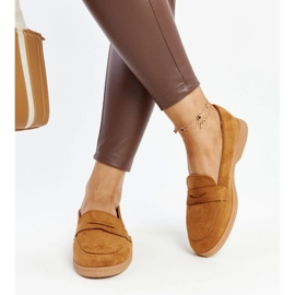 Brune Nibras loafers i ruskind 1