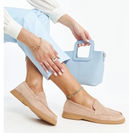 Beige ruskindssko fra Rumay 1